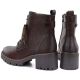 5. Braune Damen-Lederstiefeletten mit Blockabsatz M.Daszyński OL77-3