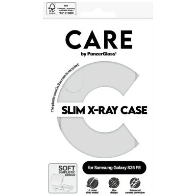 4. CARE by PanzerGlass Fashion X-Ray Hülle für Samsung Galaxy S25 FE - Transparent