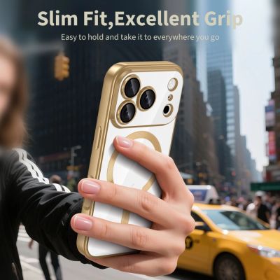 4. Tech-Protect MagFlex MagSafe Case für iPhone 17 Pro Max - Transparent Gold