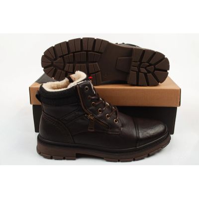 10. Wrangler Herrenschuhe Gillen Fur braune gefütterte Stiefeletten modisch