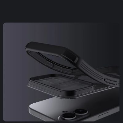 10. Nillkin CamShield Pro MagSafe-kompatible Hülle für iPhone 17 – Transparent Schwarz