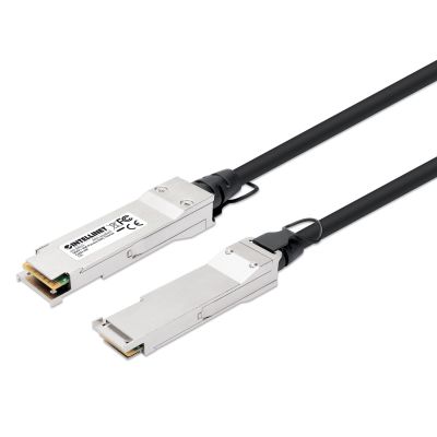 Intellinet 508513 InfiniBand/Glasfaserkabel 2 m QSFP+ Schwarz, Silber