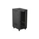 16. LANBERG Standschrank 19" 24U 600x800 Schwarze Glastür LCD (Flatpack) V2