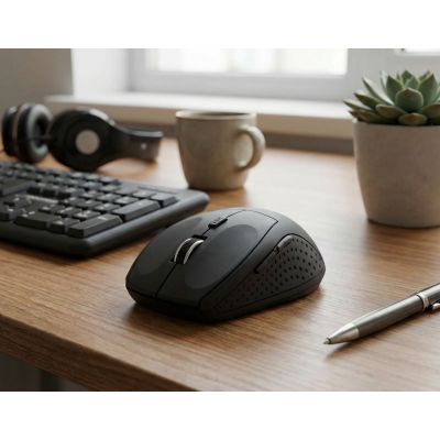 6. Esperanza Andromeda EM123K Maus (optisch; 2400 DPI; schwarz)