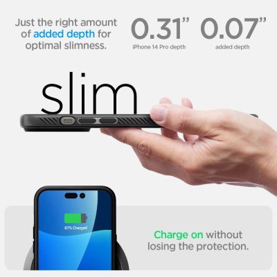 12. Spigen Liquid Air Hülle für iPhone 14 Pro – Mattschwarz