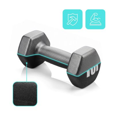 7. Meteor 2x5 kg Gusseisen-Hantelset