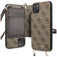 Guess 4G Crossbody-Hülle für iPhone 11 Pro Max – Braun