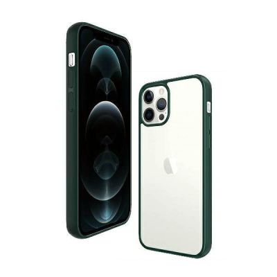 3. PanzerGlass ClearCase Hülle für iPhone 12 Pro Max – transparent und grün