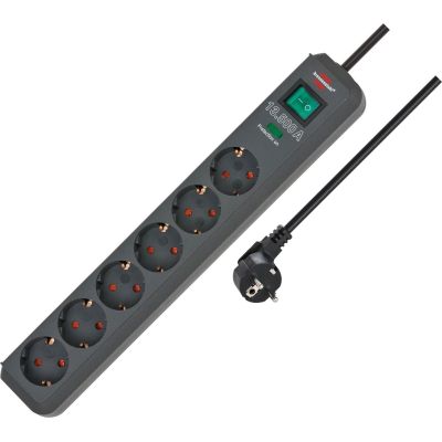 Brennenstuhl 1159710515 5 m Steckdosenleiste 6 x Steckdosen Innenbereich Anthrazit