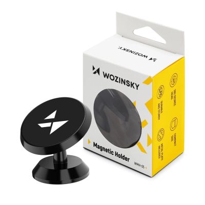 24. Wozinsky Magnetische Autohalterung für Armaturenbrett 360 Selbstklebend Schwarz (WMH-05)