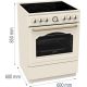 10. GORENJE GECS6B70CLI Retro-Elektroherd 60 cm | ExtraDampfgarfunktion | Heißluftfrittierfunktion | Gefrorenes Backen | Sahne