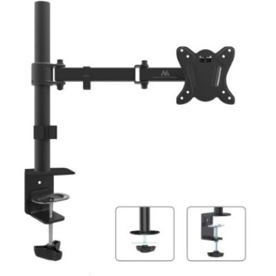 6. Maclean MC-690 Tischhalterung für Monitore (Tisch, schwenkbar, neigbar; 13" - 27"; max. 8 kg)
