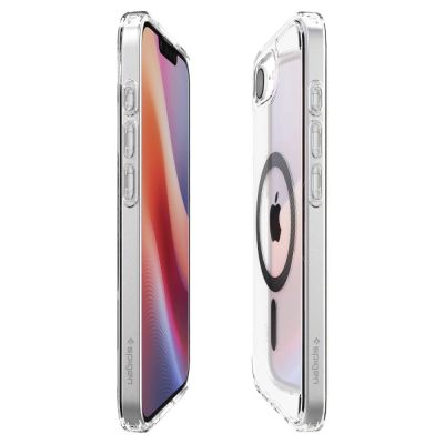 7. Spigen Ultra Hybrid MagSafe Hülle für iPhone 16e / 17e Carbonfaser – Transparent