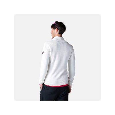 2. Rossignol Stripe 1/2 Zip Strickpullover Weiß