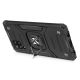 4. Wozinsky Ring Armor Tough Hybrid Case Cover + Magnethalterung für Samsung Galaxy A42 5G silber