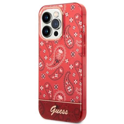 2. Guess GUHCP14LHGBNHR iPhone 14 Pro 6,1" rot/rote Hardcase Bandana Paisley