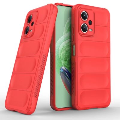 6. Magic Shield Hülle für Xiaomi Redmi Note 12 5G / Poco X5 5G Flexible Panzerabdeckung Rot