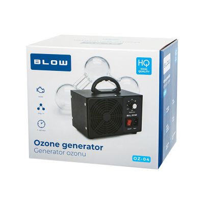 4. Ozongenerator BLOW OZ-04, schwarzer Ozonator, 60.000 mg/h, 140 W