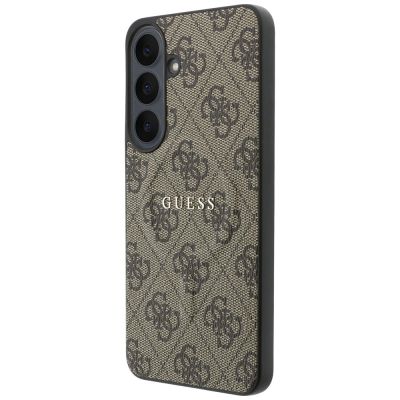 2. Guess Embossed 4G Ring Classic Logo MagSafe Hülle für Samsung Galaxy S26 FE – Braun