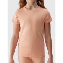 Einfarbiges Mädchen-T-Shirt 4F Junior aus 100 % Baumwolle