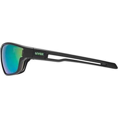 Uvex Sportstyle 806 Fahrradbrille – black matt/mirror green