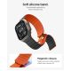 7. Spigen Athlex Air M Armband für Apple Watch 44/45/46/49 mm – Schwarz und Orange