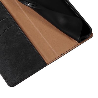 11. Magnetband Hülle Hülle für Samsung Galaxy S22+ (S22 Plus) Tasche Geldbörse + Mini Lanyard Anhänger Schwarz
