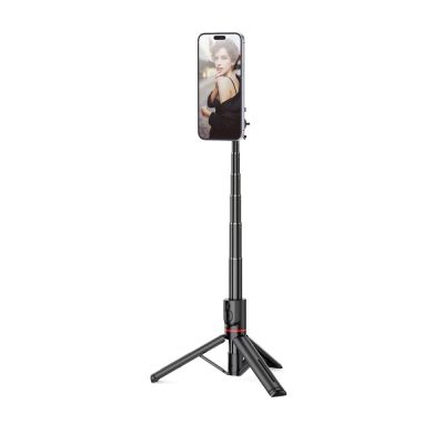 4. Selfie-Stick Tech-Protect L06S Bluetooth magnetisch mit MagSafe, Fernbedienung, Stativ bis 82 cm und 360°-Kopf – Schwarz