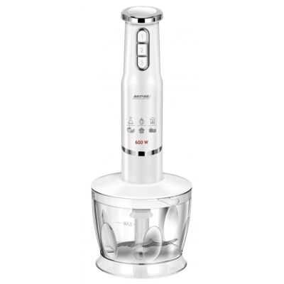 7. Stabmixer-Set MPM MBL-43, 500-ml-Behälter mit Edelstahlmesser, Edelstahl-Mixaufsatz, Leistung: 600 W
