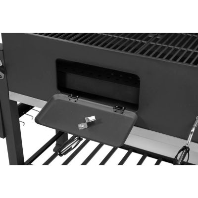 7. XXL-Holzkohlegrill, Gusseisenrost, 78 x 42,5 cm