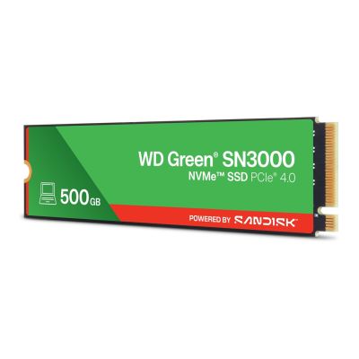 2. WD Green SN3000 500GB M.2 NVMe WDS500G4G0E SSD