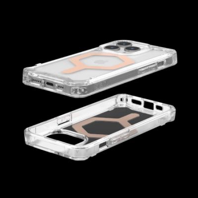 3. UAG Plyo MagSafe Hülle für iPhone 15 Pro – transparent und perlmuttfarben