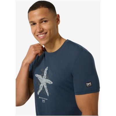 4. Herren-T-Shirt SUPER.NATURAL M SEA STAR TEE marineblau