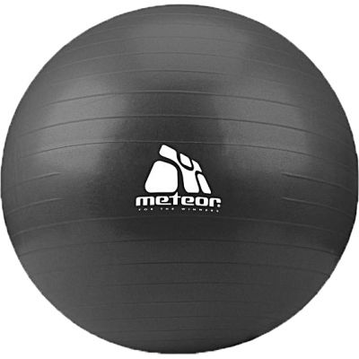 Meteor Gymnastikball 75 cm mit Pumpe Schwarz 31134