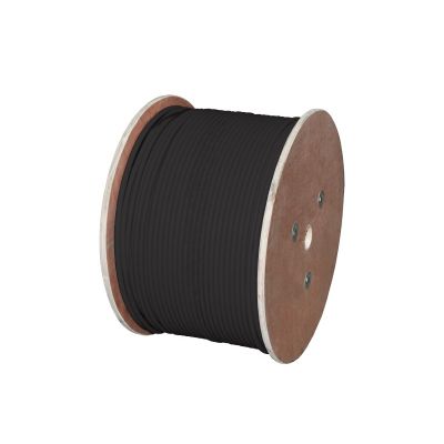 F/UTP-Kabel Kategorie 6, Datenkommunikation, PE-Außenmantel, FCA 4x2x23 AWG, 1 Gbit/s (10 Gbit/s bis 55 m), schwarz, 500 m – ALANTEC
