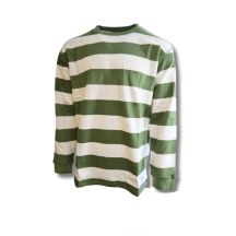 Taikan Everything Striped Longsleeve Crew Sweatshirt Grün - 1306004.GRN