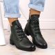 5. Jezzi W JEZ412B isolierte flache Stiefeletten, grün