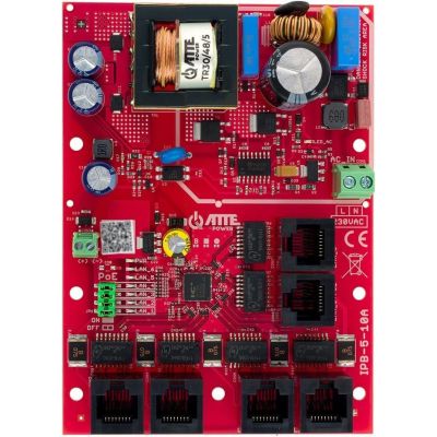 6-Port-PoE-Switch mit integriertem ATTE IPB-5-10A-OF-Netzteil