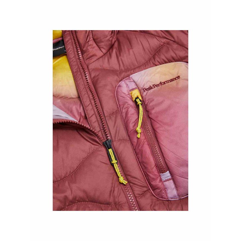 4. PEAK PERFORMANCE W Helium Aop Utility Daunenjacke mit Kapuze für Damen, mehrfarbig