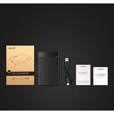 5. Ugreen Schacht für HDD SSD Festplattengehäuse 2,5'' SATA USB 3.2 Gen 1 (5 Gbps) Micro USB SuperSpeed + 0,5 m Kabel schwarz (US221 30848)