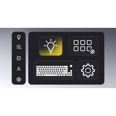 20. HATOR Skyfall Wireless 100 Gaming-Tastatur USB + RF Wireless + Bluetooth QWERTZ US Englisch Schwarz, Weiß