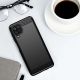12. Carbon Case Flexibel Handyhülle TPU Schutzhülle für Samsung Galaxy A22 4G schwarz