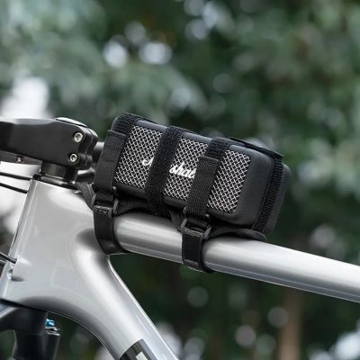 3. Rockbros 50210064001 Fahrradgurt mit Klettverschluss für Bluetooth-Lautsprecher oder Wasserflasche, Schwarz