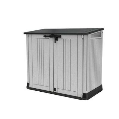 KETER Garten-/Balkonbox Midi Grau-Schwarz 132x71,5x113,5cm