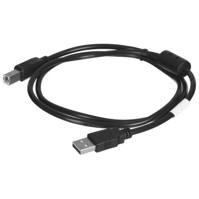2. LANBERG Kabel USB-A -> USB-B Stecker 1 m (Ferrit, Schwarz) CA-USBA-11CC-0010-BK
