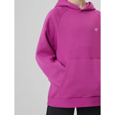 4. Lockerer Mädchen-Sweatshirt mit Kapuze 4F 4FJRSS26TSWSF3040-53S