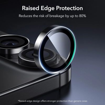 3. ESR Armorite Kameraabdeckung für iPhone 16 / 16 Plus / 17 - Schwarz