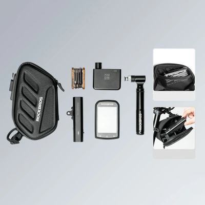 8. Rockbros C61 Hartschalen-Satteltasche für Lampe