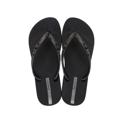 5. Ipanema Mesh IX bequeme Damen Flip-Flops Schwarz