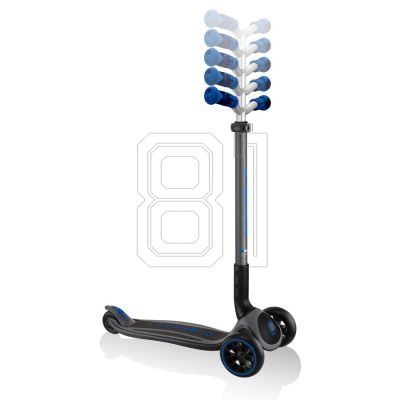 15. Globber Master Prime 3-Wheel Scooter / Black - Navy Blue 664-100